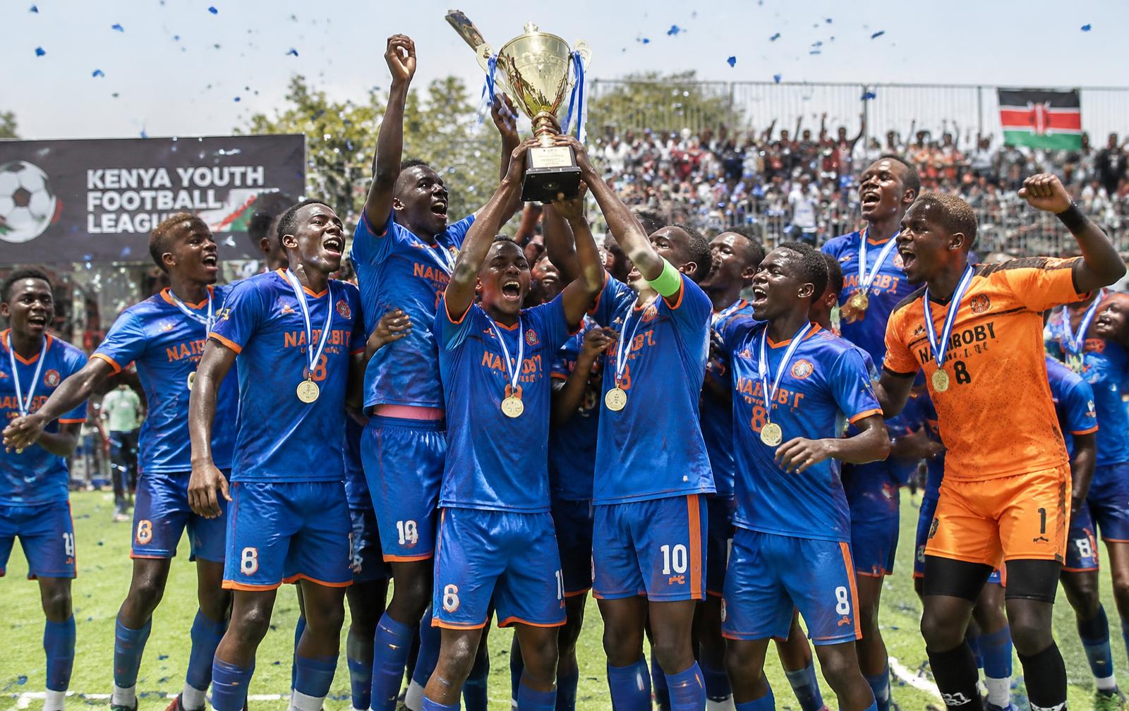 Eldoret FC lifting a trophy